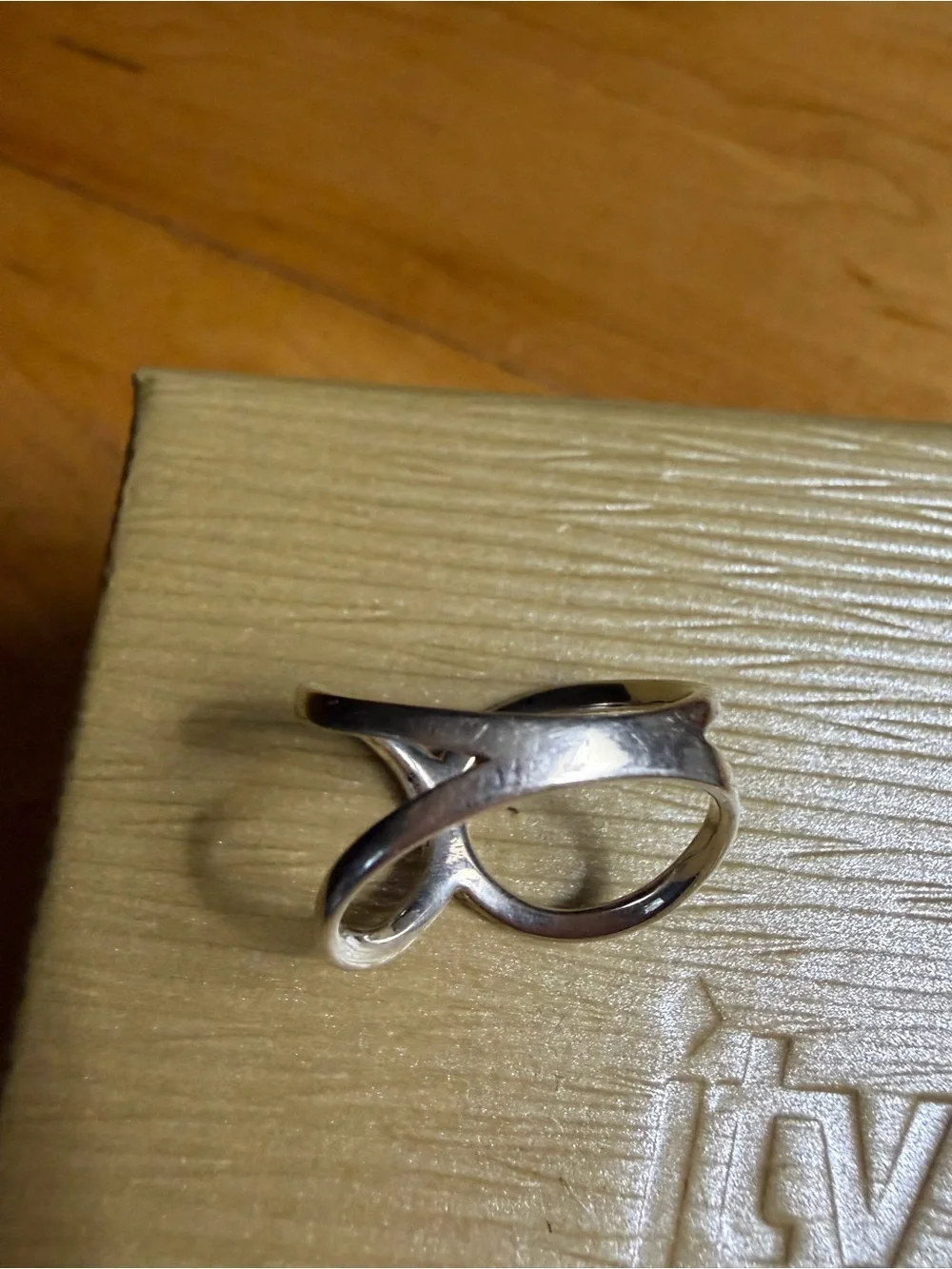 Minimalist Ring Sz 6 925 Sterling Silver Infinity Crossover Ring